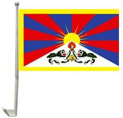 Auto-Fahne Tibet, in Deutschland hergestellt