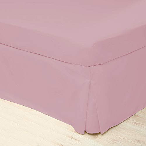 Belledorm Easycare Percale Platform Valance (Double) (Blush)