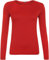 WearAll Ladies Long Sleeve T-Shirt Top Womens - Red - 12/14