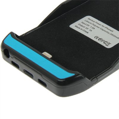 High-Tech Place Cover batteria esterna da 2800 mAh per iPhone 5 - Nero