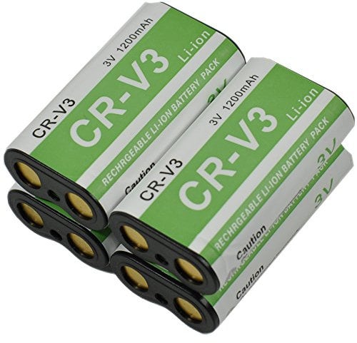 BTBAI Camera 4x Battery for CR-V3 CRV3 CR-V3P CRV3P KCRV3 LB-01 LB01 LB-01E LB01E RCR-V3 RCRV3 Digibino DB100 DB200 *ist D *ist DL *ist DL2 Digital k1a