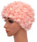 Medifier Gorro de baño Vintage de Encaje con pétalos Florales para Mujer (Rosa)