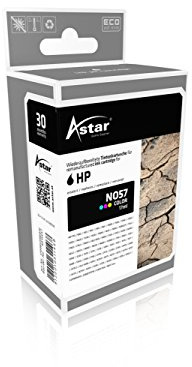 Astar AS15657 Tintenpatrone kompatibel zu HP NO57 C6657A, 500 Seiten, color