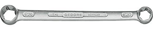 GEDORE TX-4 E10xE12 Doppelringschlüssel; Gerade Design; Für Außen TX-Schrauben; Professionelles Handwerkzeug; Langlebig & Präzise