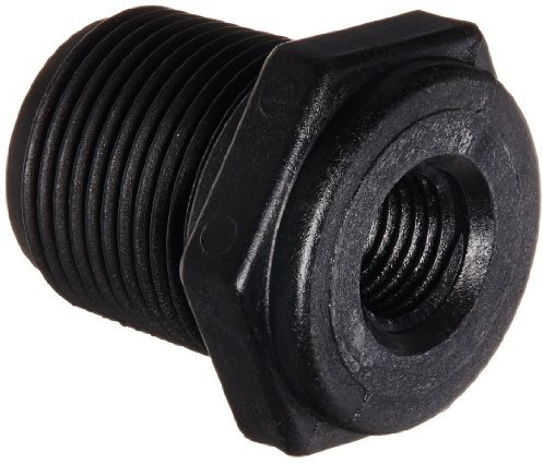 Banjo RB075-025 Polypropylene Pipe Fitting, Reducing Bushing, Schedule 80, 3/4 NPT Male x 1/4 NPT Female