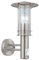 EGLO Außen-Wandlampe Lisio, 1 flammige Außenleuchte inkl. Bewegungsmelder, Sensor-Wandleuchte aus Edestahl, Farbe: Silber, Glas: klar, Fassung: E27, IP44