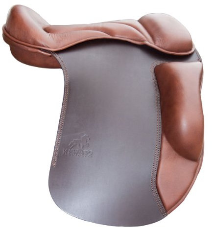 Karlslund Sattel Kontakt2 Saddle Two Shades, Brown, 17 Zoll, k113b