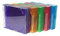 Vision Media - 20 custodie sottili per CD, con dorso da 5,2 mm, colori assortiti