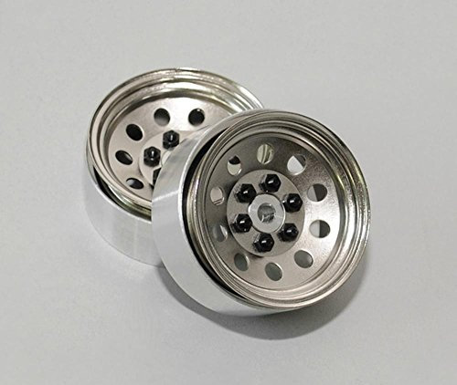 Pro10 1.9 Steel Stamped Beadlock Wheel (Silver)