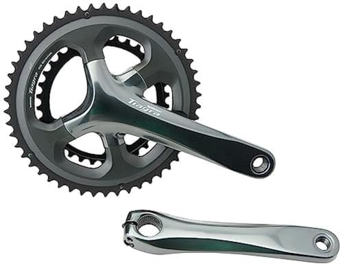 Shimano FC4700DX04 FC-4700 Juego de bielas TIAGRA 2x10S 50/34 Dientes x 172,5 mm, Unisex-Adult, Black