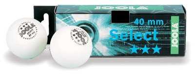 JOOLA Tischtennisbälle Select 3-Stern 40+ 3er Pack, Weiß