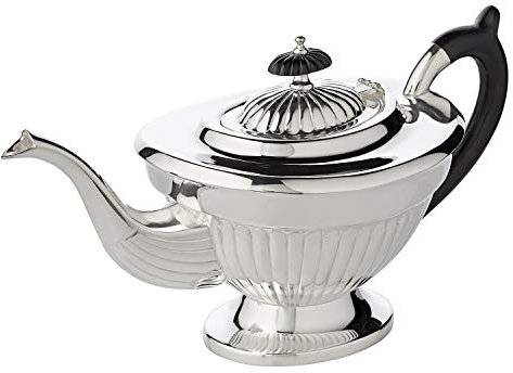 EDZARD Teekanne Queen Anne (für 900 ml) Kanne für Tee, Höhe 16 cm, Breite 14 cm, Länge 28 cm, Fuß 8x10cm