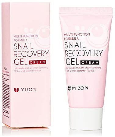 [MIZON] SNAIL RECOVERY GEL CREAM (45ml) Korean Skincare - Anti-Aging Gel-Creme mit Adenosin & Schnecken Extrakt - Anti-Falten Wirkung - Feuchtigkeitsspender für empfindliche Haut