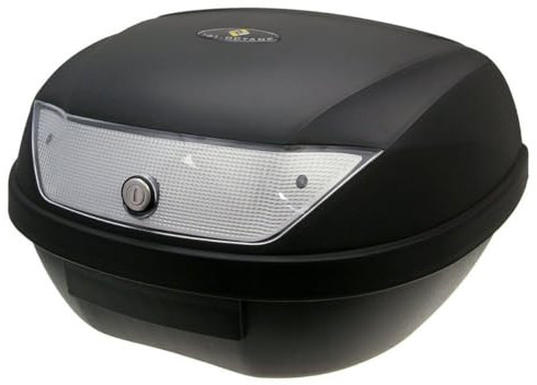 Top Case Koffer schwarz 51L / Reflektor weiß