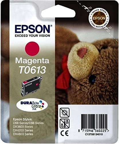 Epson T0613 Teddybär, wisch- und wasserfeste Tinte (Singlepack) magenta