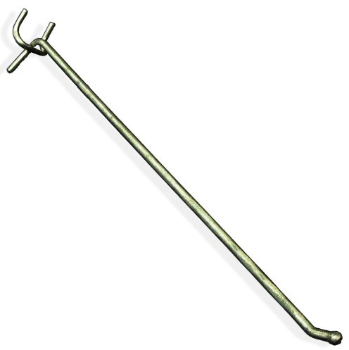 Azar 700812 All Wire Galvanized 12-Inch Metal Hook, 50 Count