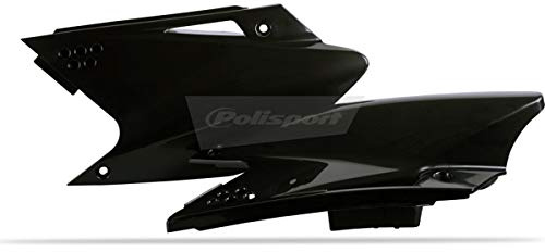Polisport 8603000002 Kunststoff Seite Panel für Kawasaki KX250F (2003-2008), Schwarz, 8 Stück