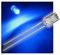 world-trading-net 50x LED 5mm wasserklar Linse konkav - BLAU LEDs, Leuchtdiode, bedrahtet, Diode leuchtend, als Bauteil