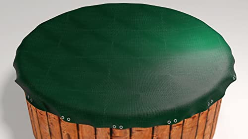 GRASEKAMP Qualität seit 1972 Bâche pour Piscine Ronde 320-366 cm - Dimensions de la bâche : 420 cm - Bâche d'été et d'hiver