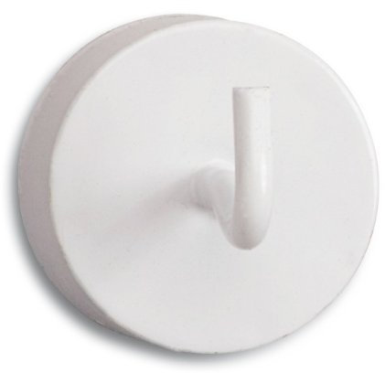 Magnethaken, Neodymkraftmagnet, Magnet mit Haken, weiss 30mm
