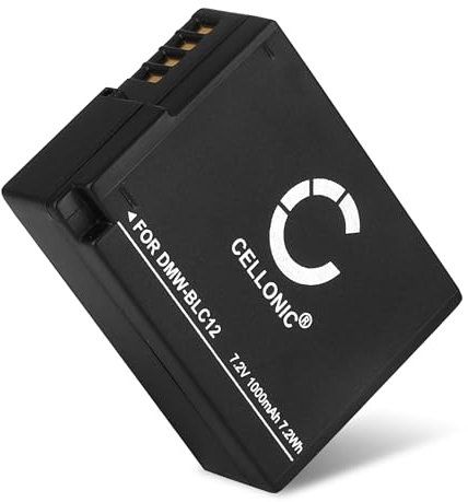 CELLONIC, Akku für Kamera, kompatibel mit Leica BP-DC12, Q (Typ 116), V-LUX 114, 5, 4 (7.4V, 1000mAh)
