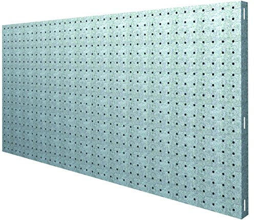 SimonRack Werkzeugwand, 8 teiliges Hakenset, 90x60x3,5 cm, Metall-Lochwand, Halterungen, Montagematerial, Galvanisiert - Simonwork