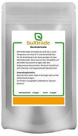 5 x 1 kg Mentholkristalle Menthol Kristalle Sauna Kristalle Minzöl Aufguss Aufguß 5kg