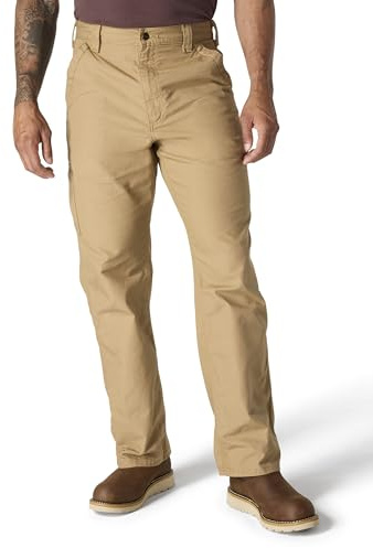 Carhartt Men's Loose Fit Canvas Utility Work Pant, Dark Khaki, 32W x 34L