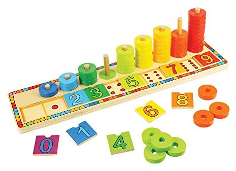 Bigjigs Toys Wooden Learn to Count Stacking Toy