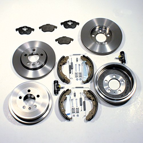 Bremsscheiben/Bremsen + Bremsbeläge + Bremstrommel Set vorne + hinten