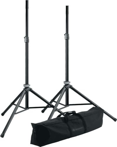 Konig & Meyer Speaker stand package and cover package- 21449