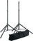 K&M 21449 Pieds pour enceintes en kit avec sac de transport - noir en aluminium - jusqu'à 40 kg de transport confortable - 2 pièces