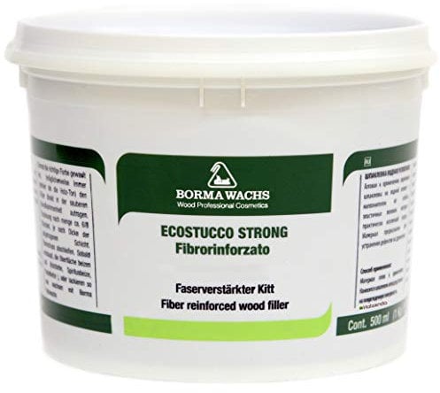 BORMA Faserverstärkter Holzkitt Spachtelmasse Extra Strong 1kg - Kirschbaum - 16