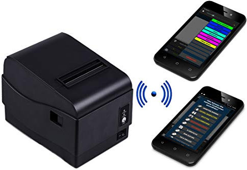 Mobile Kasse für Restaurant, Cafe, Biergarten: 2x 5'' Terminal, Bondrucker, Kassensoftware Blitzkasse GASTRO