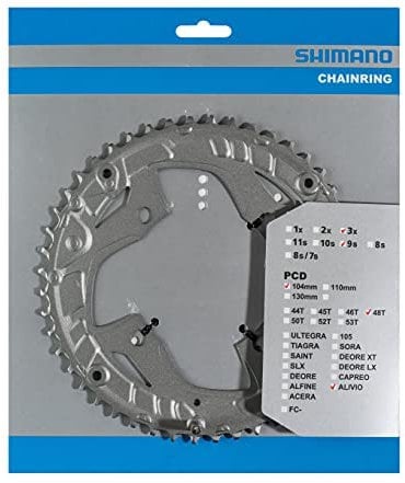 SHIMANO KETTENBLÄTTER ALIVIO FC-T4060 KETTENBLATT 48Z F.48/36/26Z SILBER FC-T4060 ART-NR. Y-1PM98140