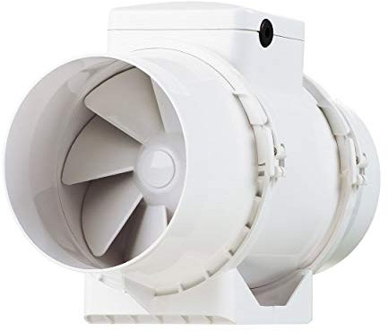 Vents tt-150 TTTT-150 TT - Extractor de flujo mixto en línea, ventilador Extractor 150 mm, 1 unidad, color blanco