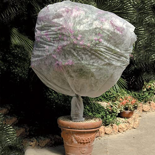 TENAX Saccoclima 1,00x1,60 m (Diametro 0,60 m) Bianco, Cappuccio Protettivo per Piante e Fiori, in Tessuto non 17 g/m (4 pezzi), Velo Antigelo Leggero a