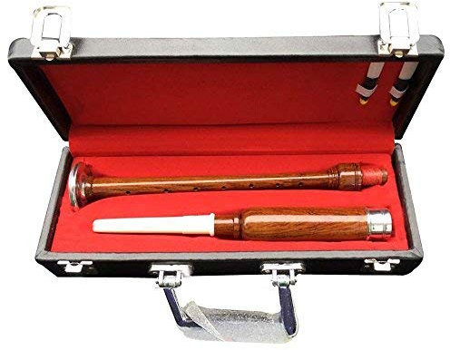 Escocés Highland gaita práctica Chanter con caja, Brown White