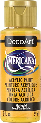 DecoArt Americana Acrylic Paint, 2-Ounce, Marigold