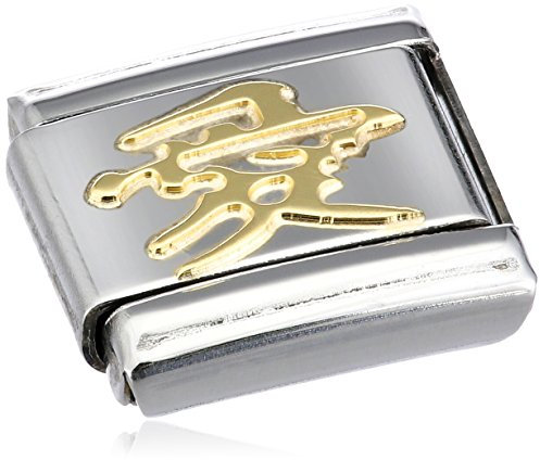Nomination Composable Classic China aus Edelstahl und 18K-Gold (Liebe) 030120