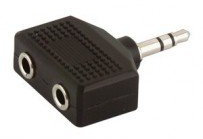 Adaptador Jack 3.5mm Stereo A Doble Jack Hembra 3.5mm Stereo