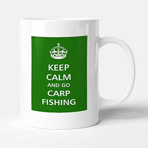 Victorian Printing Co - Keep Calm - and Go Carp Fishing, Ceramic, 11fl.oz.