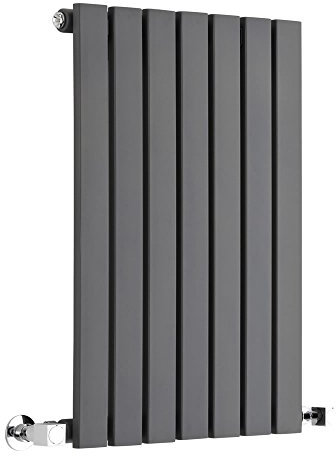 Milano Capri Anthracite Horizontal Single Flat Panel Radiator - 635mm x 413mm