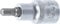 BGS 4252 - Douille à embouts, 12,5 mm (1/2), six pans intérieurs 6 mm