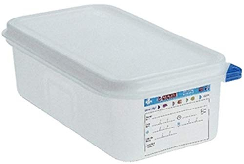 Araven Food Container 2,8 Liter (1/4 GN). 100 (h) x 265 (B) x 162 (T) mm. Box Menge: 4