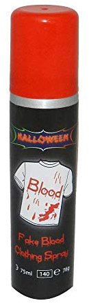 goodmark Faux sang en spray pour vêtement, 75 ml, 700435, Red, taille unique