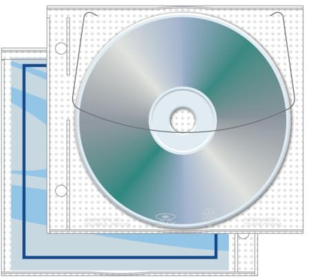 JewelpakTM CD/DVD Page, 5.625 x 5, 3.13 Hole Spacing - Box of 1000