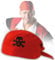 Piraten Bandana Kopftuch Haube Piratenhaube rot