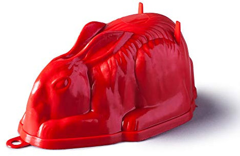 Kilo L31R Zeal Large Rabbit Jelly Mould, Red