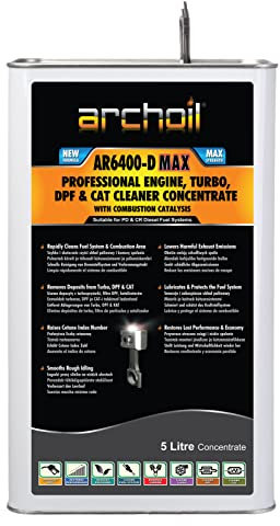 Archoil AR6400-D MAX Pro DPF Cleaner Diesel Fuel System, Diesel Injector Cleaner, Turbo, CAT Cleaner Concentrate - High Strength Carbon Removal & Exhaust Emissions Reduction for MOT Pass (5Litre)